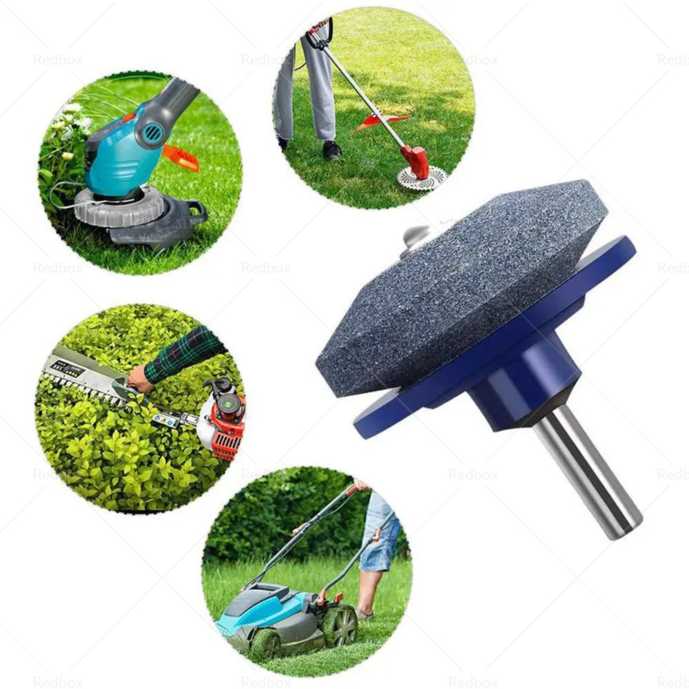 {{ Lawn Mower Blade Sharpener Rotary Stone Grindstone Sharpening Drill Tool }} - Buy Car Parts Online at {{ Kaka Auto Parts }}.