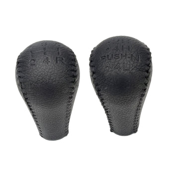 compare product Leather Transfer Case & Gear Shift Knobs 2x Black Suitable For Nissan Patrol GQ / GU