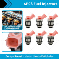 {{ 6PCS Fuel Injectors Suitable For Nissan Navara D21 D22 Pathfinder 16600-9S200 }} - Buy Car Parts Online at {{ Kaka Auto Parts }}.