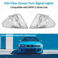 {{ Pair Clear Corner Turn Signal Lights Suitable for BMW E46 98-01 3 Series }} - Buy Car Parts Online at {{ Kaka Auto Parts }}.