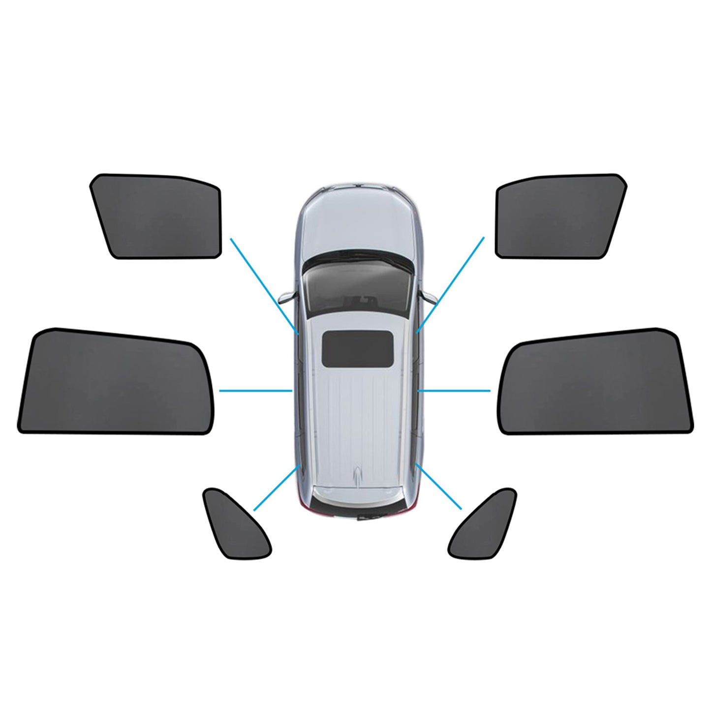 Car Window Magnetic Mesh Sun Blind Shades Suitable For Mitsubishi ASX 2010-2025