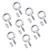 8x Awning Rail Stoppers & Track Screws Suitable For Boat / RV / Caravan Stainless Steel