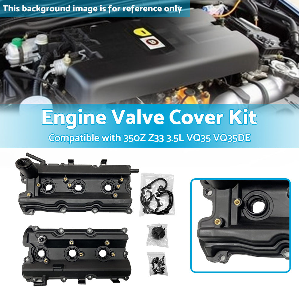 {{ 2PCS Engine Valve Cover Suitable For Nissan 350Z Z33 3. 5L VQ35 VQ35DE 2002-2006 }} - Buy Car Parts Online at {{ Kaka Auto Parts }}.
