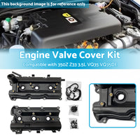 {{ 2PCS Engine Valve Cover Suitable For Nissan 350Z Z33 3. 5L VQ35 VQ35DE 2002-2006 }} - Buy Car Parts Online at {{ Kaka Auto Parts }}.