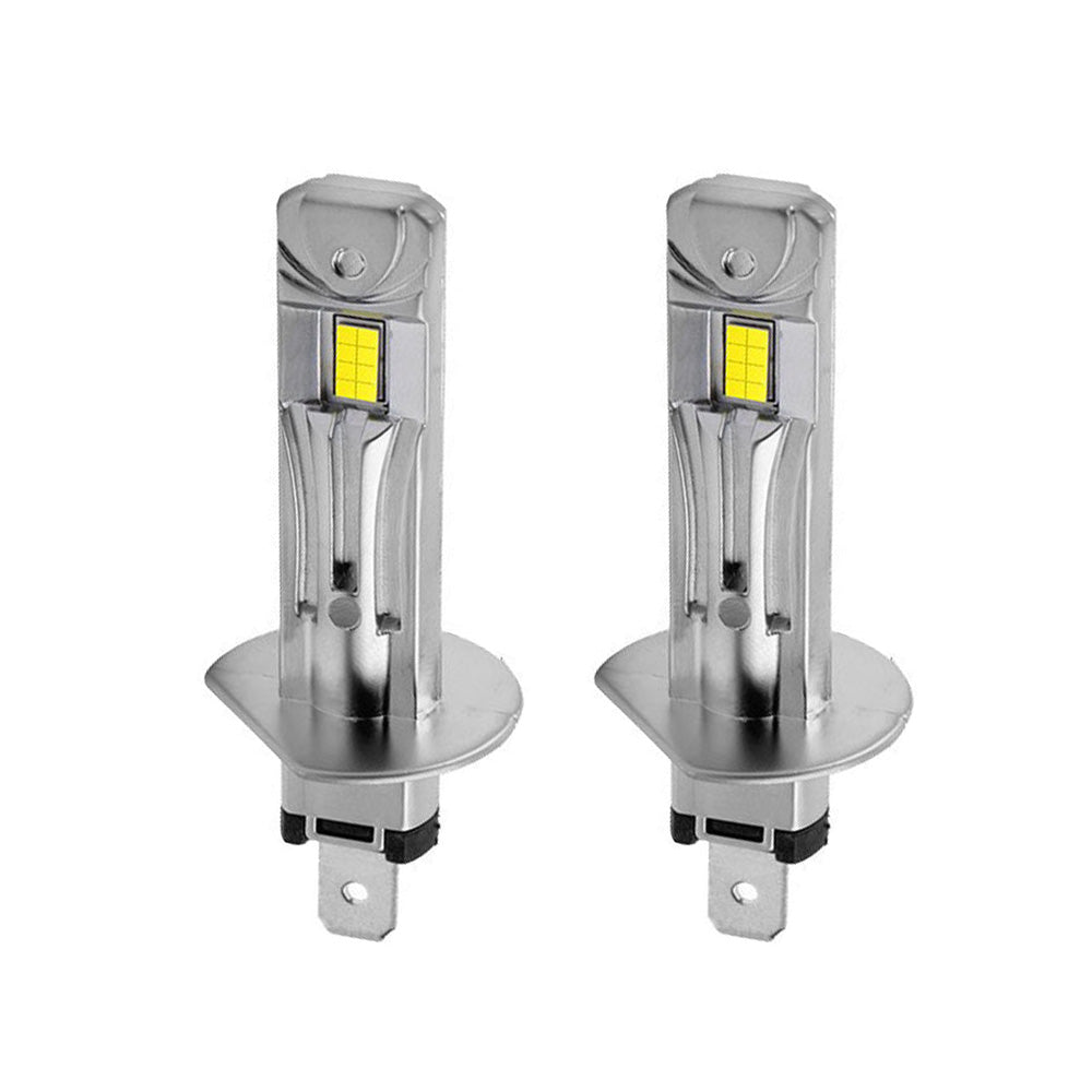 H1 LED Headlight Kit 6000K White 220W 30000LM High Low Beam Globes Suitable For Universal 12V Vehicles