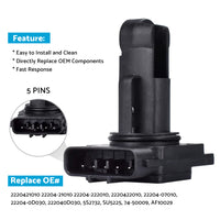 Mass Air Flow Sensor Suitable For Toyota 4Runner, Camry, Kluger, Prado & Prius 22204-21010