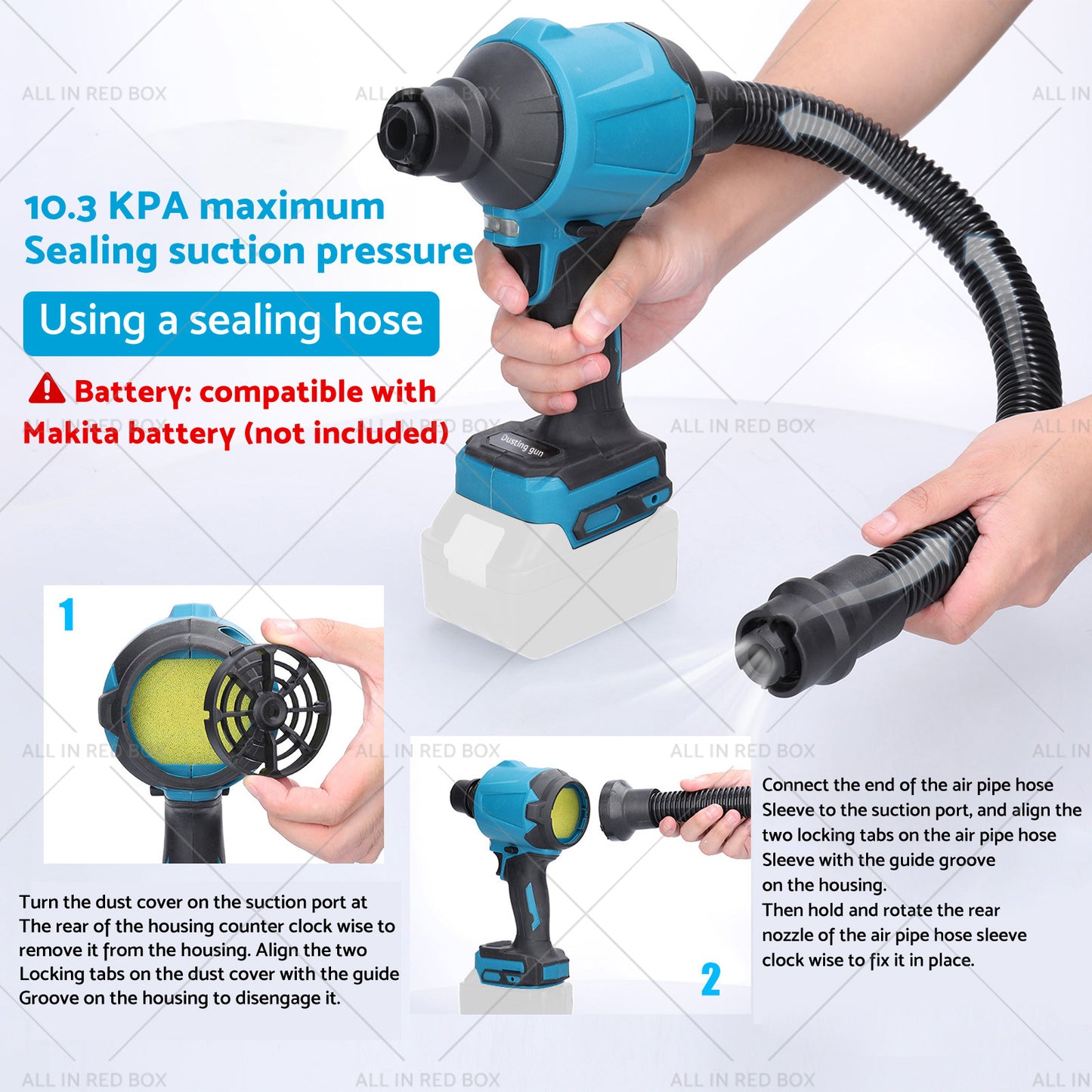 {{ For Makita 18V Battery Cordless Air Duster Dust Blower Inflator Vacuum Cleaner }} - Buy Car Parts Online at {{ Kaka Auto Parts }}.