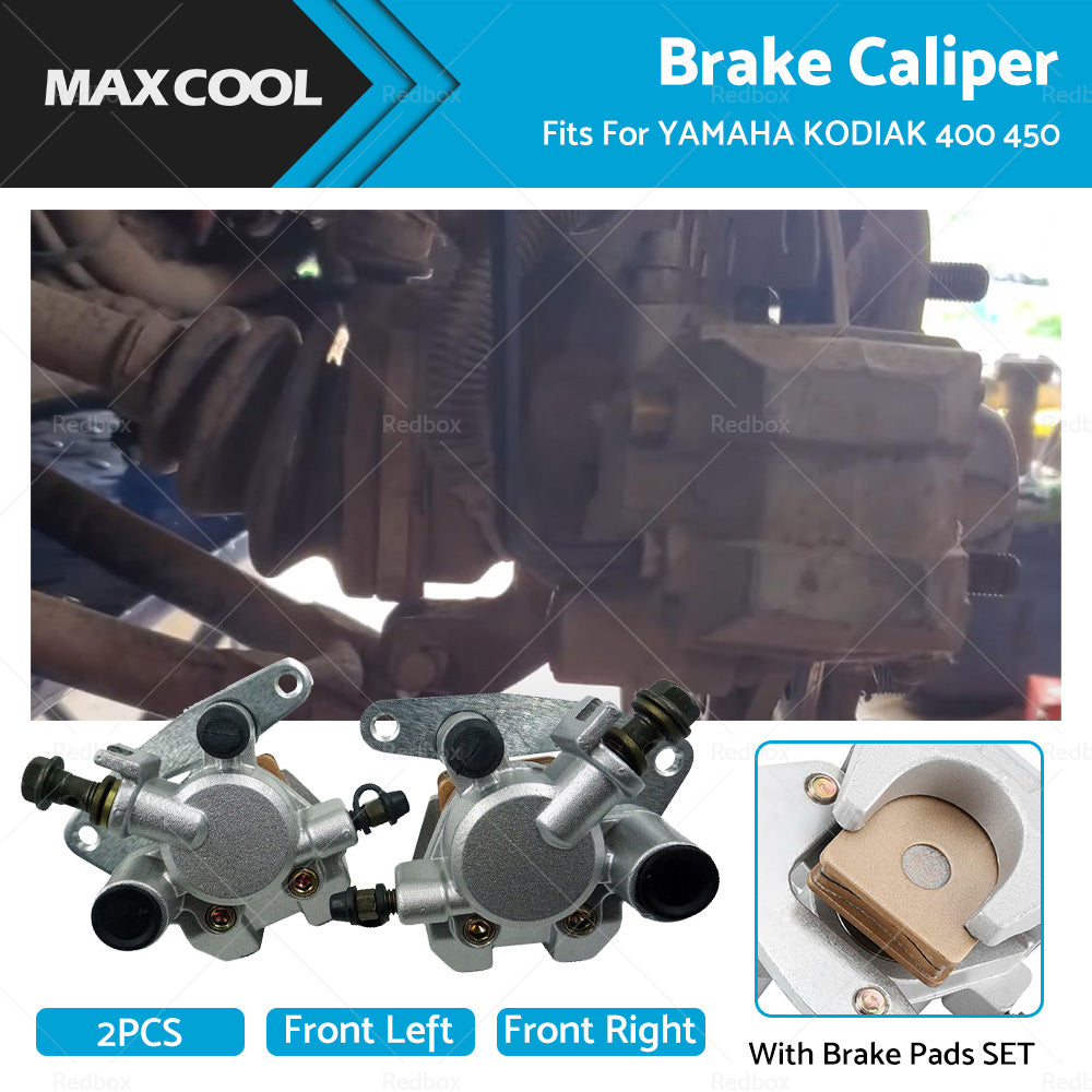 {{ Front LeftRight BRAKE CALIPER with Brake Pads Set Fit For YAMAHA KODIAK 400 450 }} - Buy Car Parts Online at {{ Kaka Auto Parts }}.