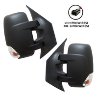 Pair Door Mirrors Electric w/ Indicator Suitable for Renault Master X62 2010–2025