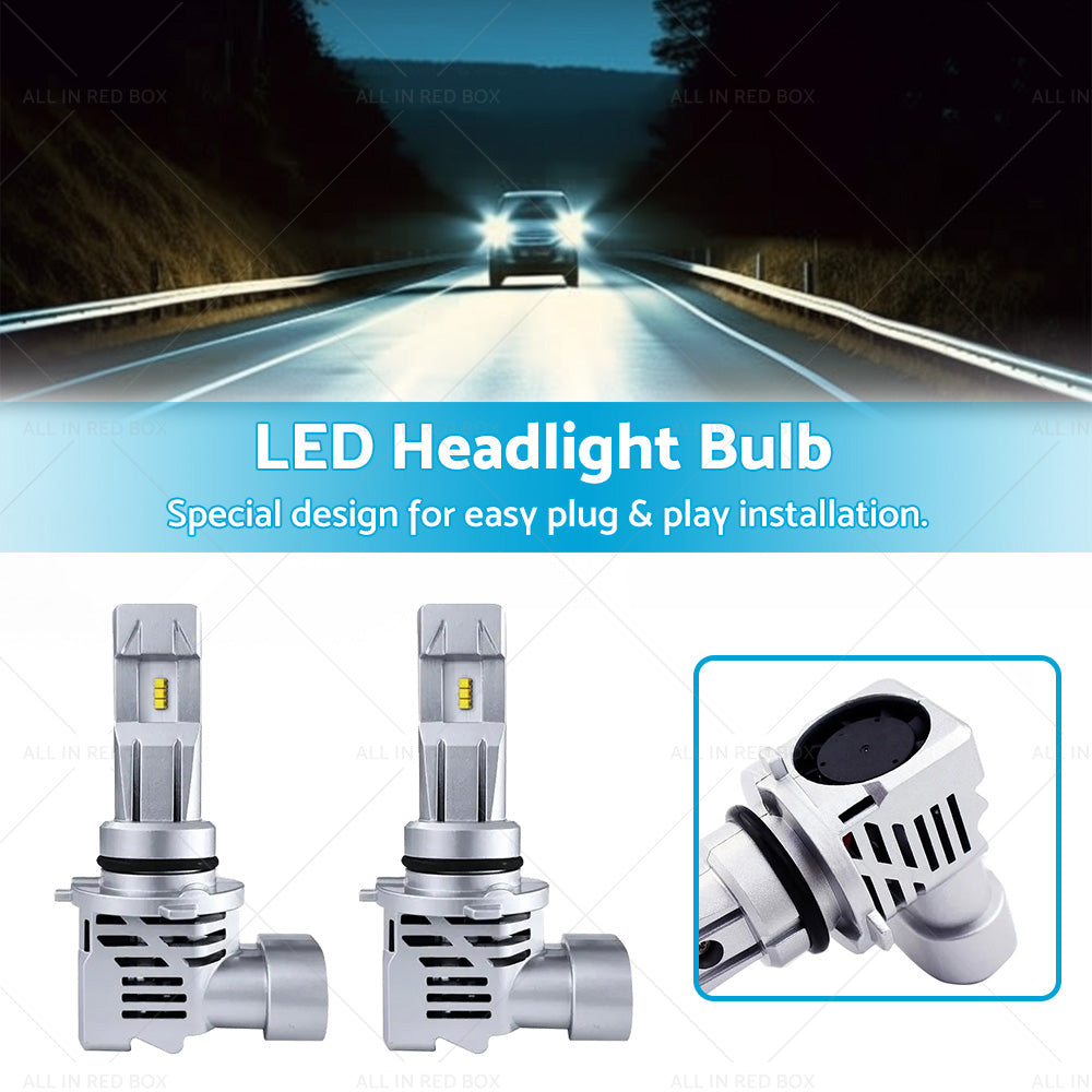 {{ 9006 HB4 9012 HIR2 LED Headlight Kit Bulbs 6000K White Fog Light Globe Lamp }} - Buy Car Parts Online at {{ Kaka Auto Parts }}.