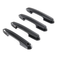 Carbon Fiber Look Door Handle Bowl Strip Covers Suitable for Toyota Kluger 2021–2025