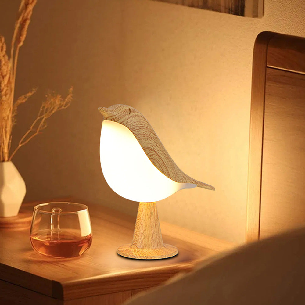 Modern Magpie Bird LED Table Lamp Touch Control Bedside Reading Night Light for Bedroom