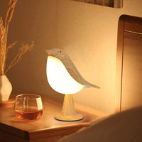 Modern Magpie Bird LED Table Lamp Touch Control Bedside Reading Night Light for Bedroom