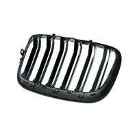 2x Front Grill Grille Gloss Black Suitable For BMW E70 X5 / E71 X6 2007-2013