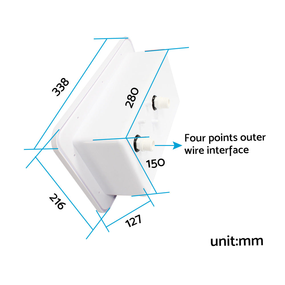 1 Set External RV Caravan Shower Box Exterior Faucet Camper Trailer Boat White