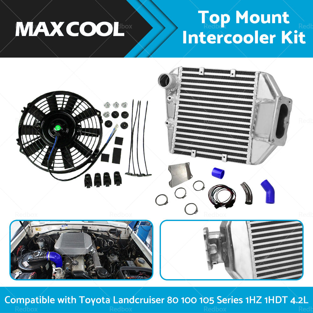 {{ Intercooler Kit  and  Fan Suitable For Toyota Landcruiser 80 100 105 Series 1HZ 4. 2L }} - Buy Car Parts Online at {{ Kaka Auto Parts }}.