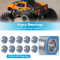 {{ 5x11x4mm Bearings For RC Tamiya 1150 HPI MR115-2RS Savage Traxxas Axial Losi }} - Buy Car Parts Online at {{ Kaka Auto Parts }}.