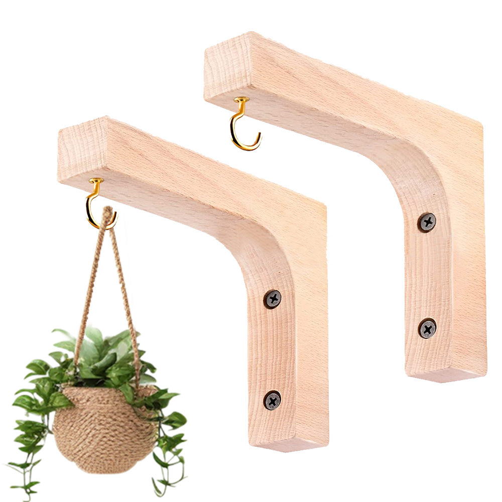 {{ Plant Hanger Hanging Plant Hook Wooden Hanging Basket Wall Plant Hook Flower Pot }} - Buy Car Parts Online at {{ Kaka Auto Parts }}.