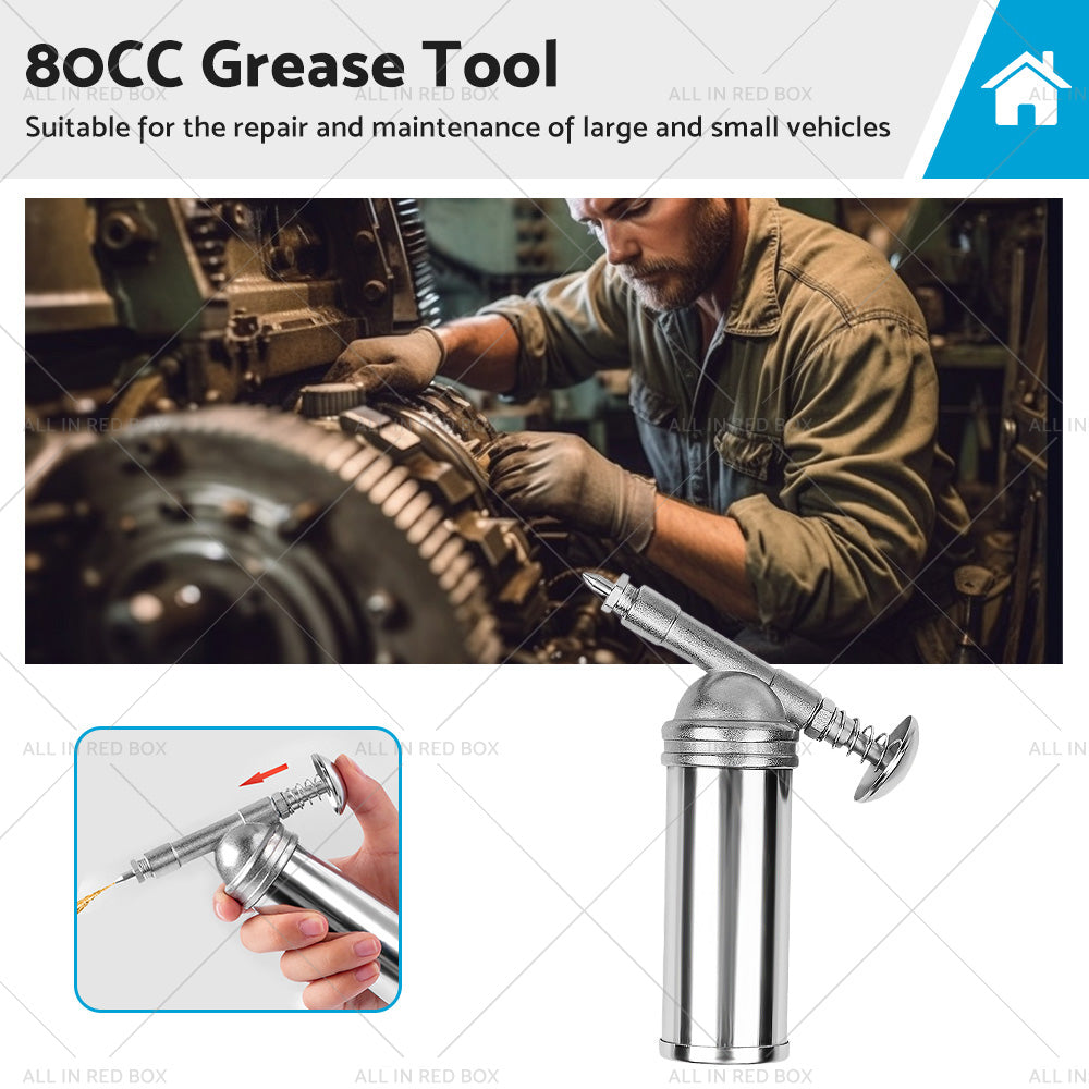 {{ Metal Grease Gun For Chainsaw Chain Bar Sprocket Nose  and  Brushcutter Head Bearing }} - Buy Car Parts Online at {{ Kaka Auto Parts }}.