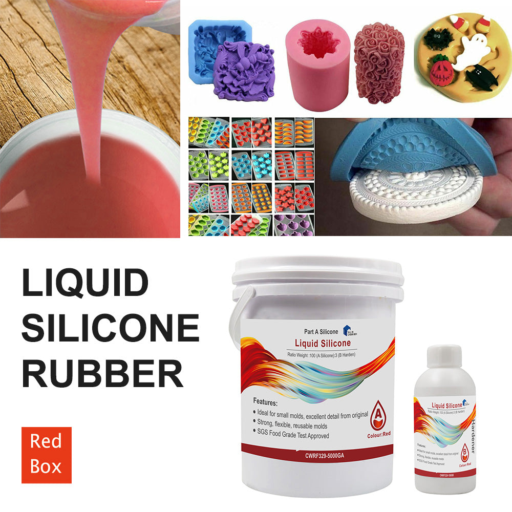 {{ SH25 Liquid Silicone Rubber Mould Making Kit 100:3 Mix - 1Kg 5Kg 10Kg Red }} - Buy Car Parts Online at {{ Kaka Auto Parts }}.
