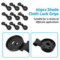 {{ 50PCS Shade Cloth Heavy Duty Lock Grip Reusable Windproof Awning Clamp Grip }} - Buy Car Parts Online at {{ Kaka Auto Parts }}.