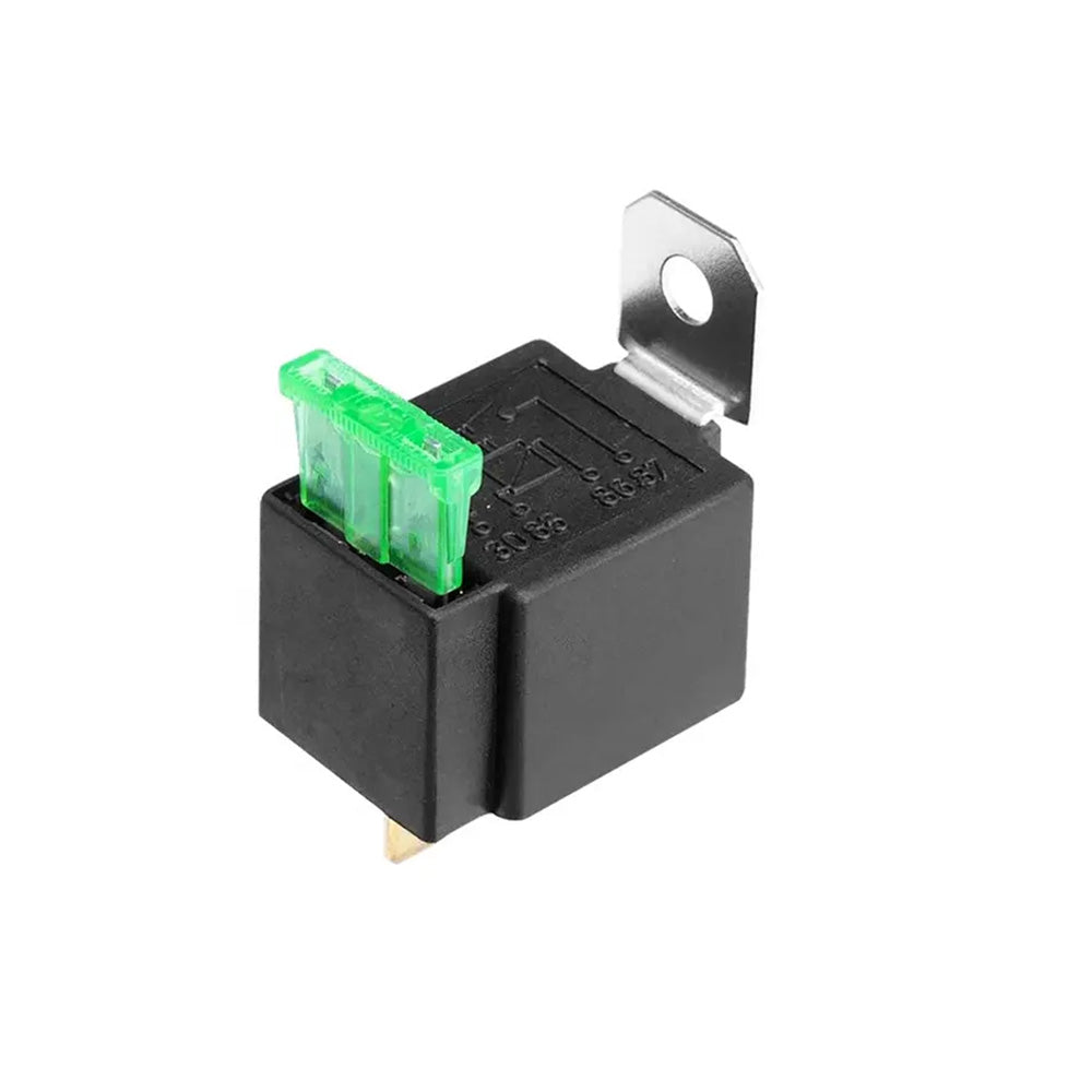 6x 12V 4-Pin Automotive Relays 30A Normally Open with Built-In 30A Fuse Suitable For Universal Vehicles