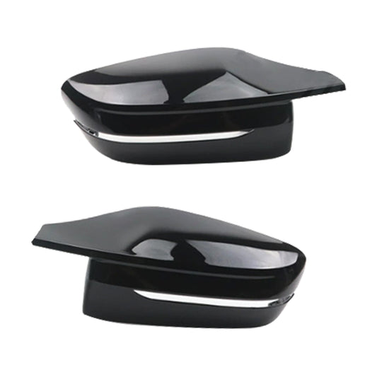 LH+ RH Side Gloss Black Mirror Cover Caps Suitable For BMW G20 G21 G22 G26