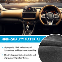 Black Non-Slip Dash Mat Dashboard Cover Suitable For Nissan Juke F15 2011-2019