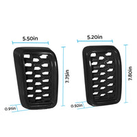 Front Grille Mesh Covers Inserts Suitable For Jeep Grand Cherokee 2017-2022 Black