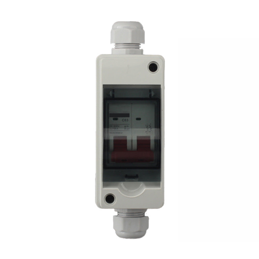 PV Disconnect Box DC 500V 32A/63A 2P Circuit Breaker Solar Isolator Switch
