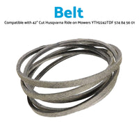 Grey Deck Belt SuitableFor 42 inch  Cut Husqvarna Ride on Mowers YTH2242TDF 574 84 56