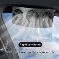 Car Exhaust Window Fan Cooler Air Vent Suitable For Vehicle Cooling with 3 Adjustable Heads