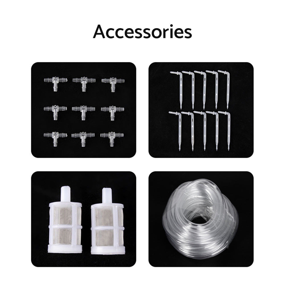 Smart Drip Self-Watering Irrigation Timer Kit 10M Solar-Powered Automatic Plant Watering System