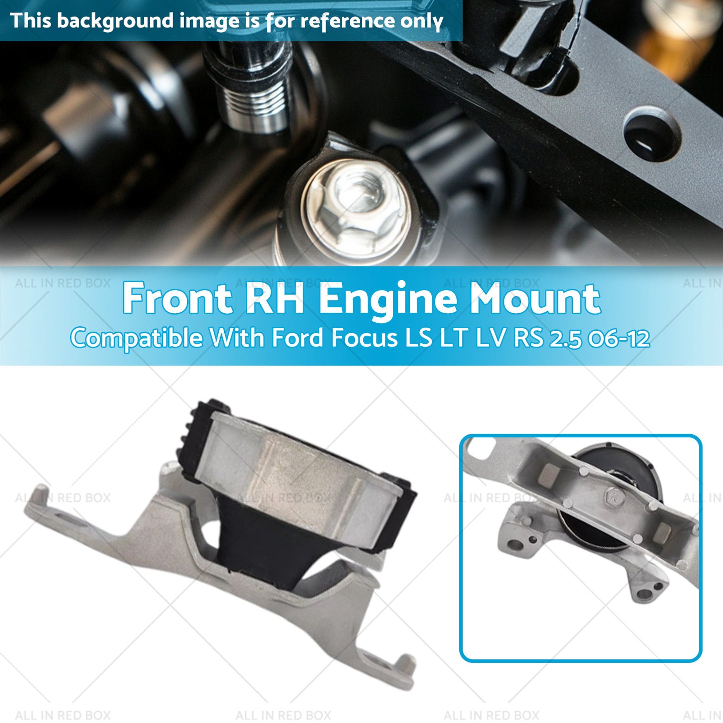 RH Engine Mount Suitable For Ford Focus LV RS 2.5L Turbo B5254T 2010-2012 Engine