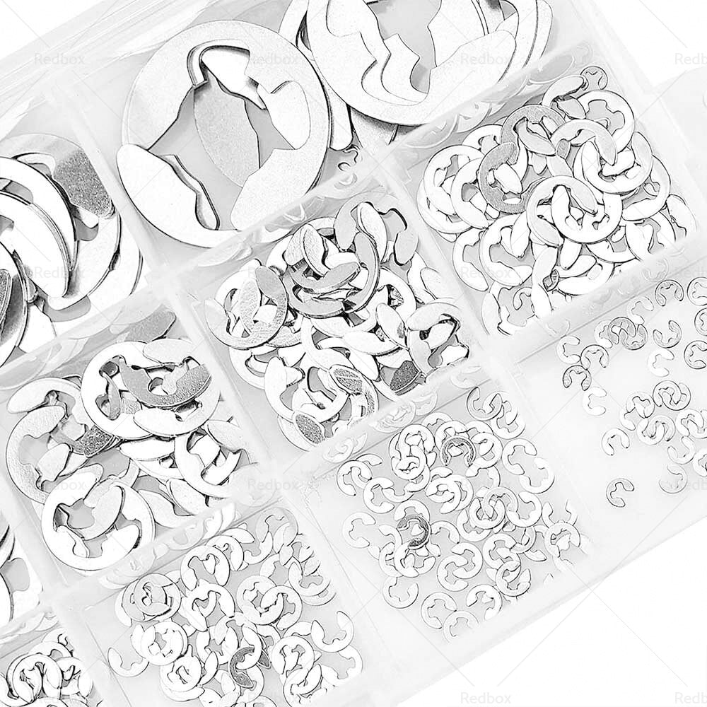 {{ Stainless Steel E Clips C Circlip Kit Retaining Ring 400PCS Assorted M1. 5-M15mm }} - Buy Car Parts Online at {{ Kaka Auto Parts }}.