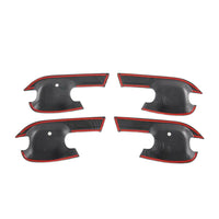 Carbon Fiber Exterior Door Handle Bowl Cover Trim Suitable For Isuzu D-Max / Dmax 2021-2022