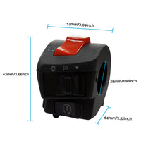 Motorcycle Handlebar Headlight Control Switch Turn On/Off Light Indicator
