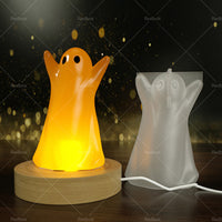 {{ Ghost Mold Halloween Ghost Silicone Wooden Lighted Base DIY Resin Epoxy Casting }} - Buy Car Parts Online at {{ Kaka Auto Parts }}.