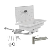 Caravan RV Shower Box Kit External with Lock Exterior Camper Trailer Boat Marine