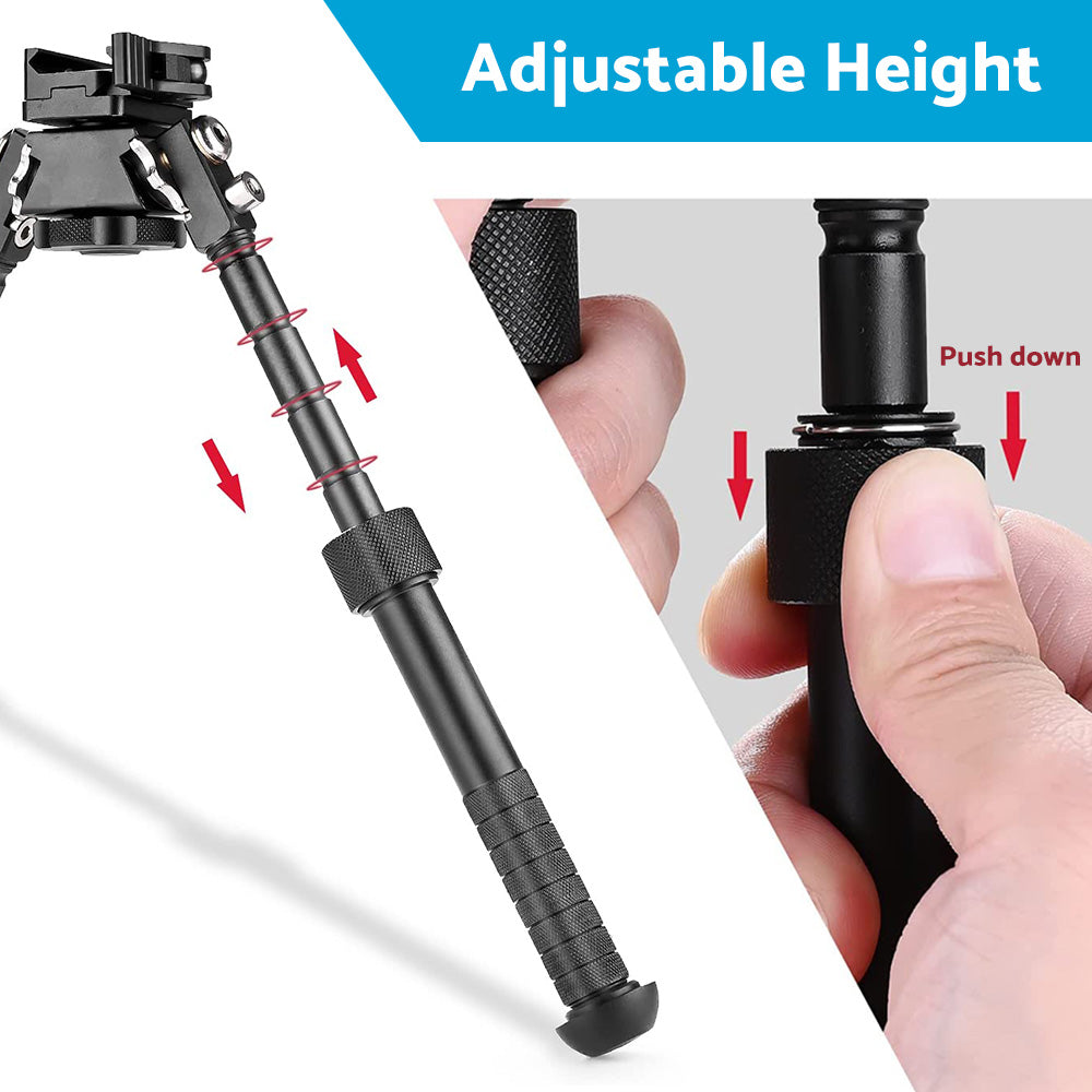 {{ 360掳 Swivel QD Tactical 6. 5 to9  Rail Pistol Hunting Shooting Rifle Bipod Mount }} - Buy Car Parts Online at {{ Kaka Auto Parts }}.