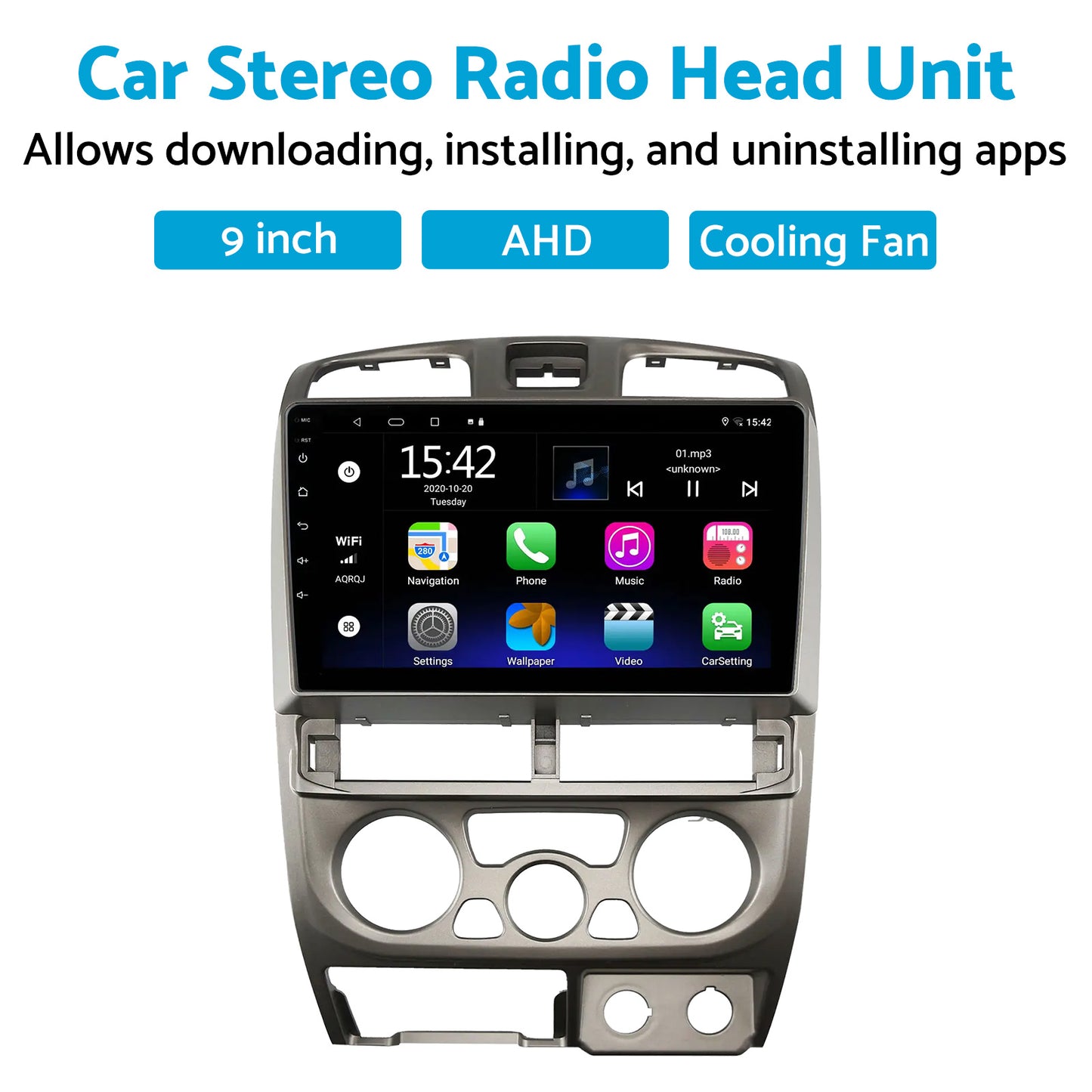 Android Car Stereo Radio with CarPlay, GPS, WiFi, and Camera Suitable For Holden Rodeo 4-64GB