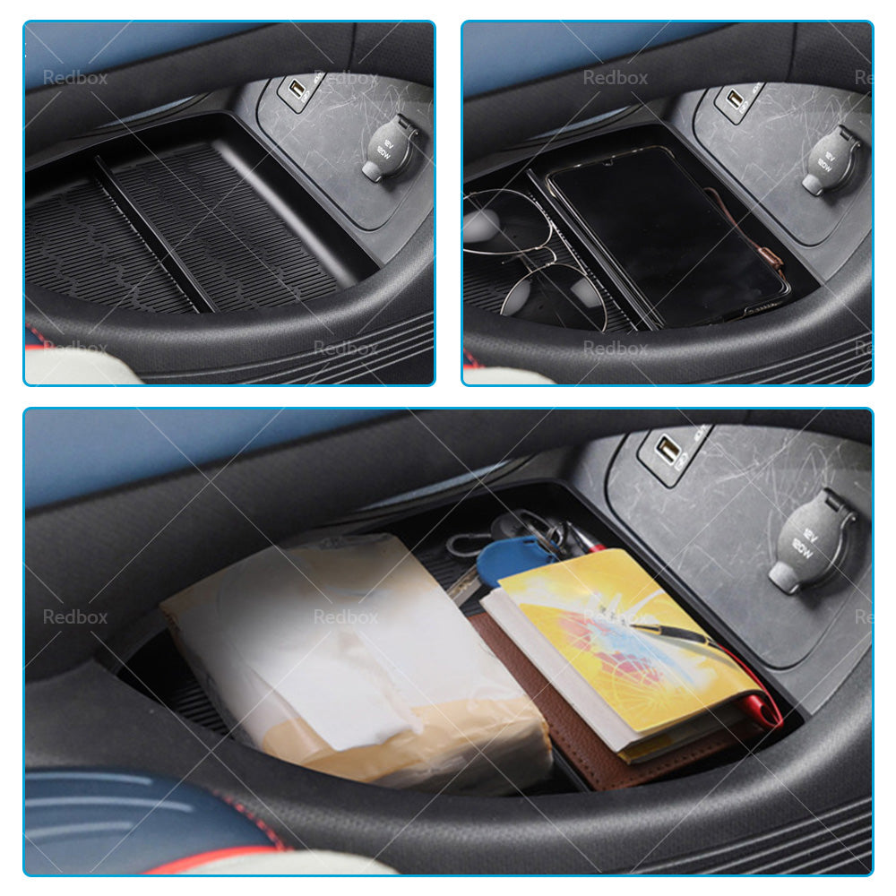 {{ Center Console Organizer Tray Storage Box TPE Interior Suitable For BYD Atto 3 }} - Buy Car Parts Online at {{ Kaka Auto Parts }}.