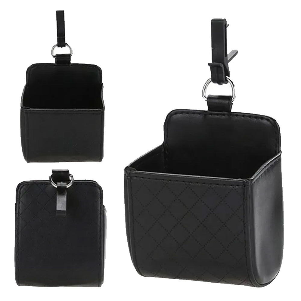 {{ Car Organizer Bag Air Outlet Dashboard Hanging Leather Car Mobile Phone Holder }} - Buy Car Parts Online at {{ Kaka Auto Parts }}.