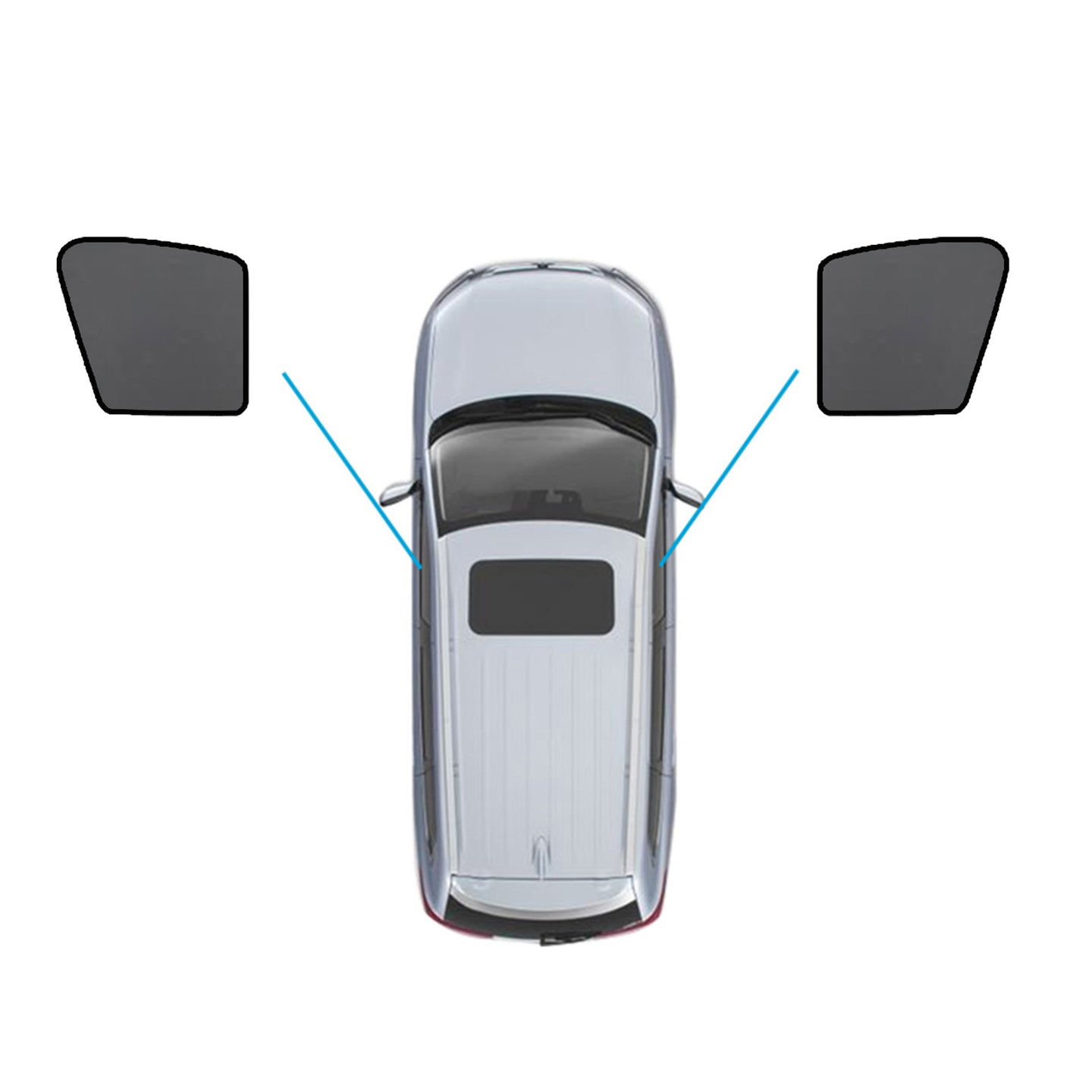 {{ Magnetic Mesh Sun Blind Shades Suitable for Audi Q7 SQ7 2015-2025 On Front/Rear }} - Buy Car Parts Online at {{ Kaka Auto Parts }}.