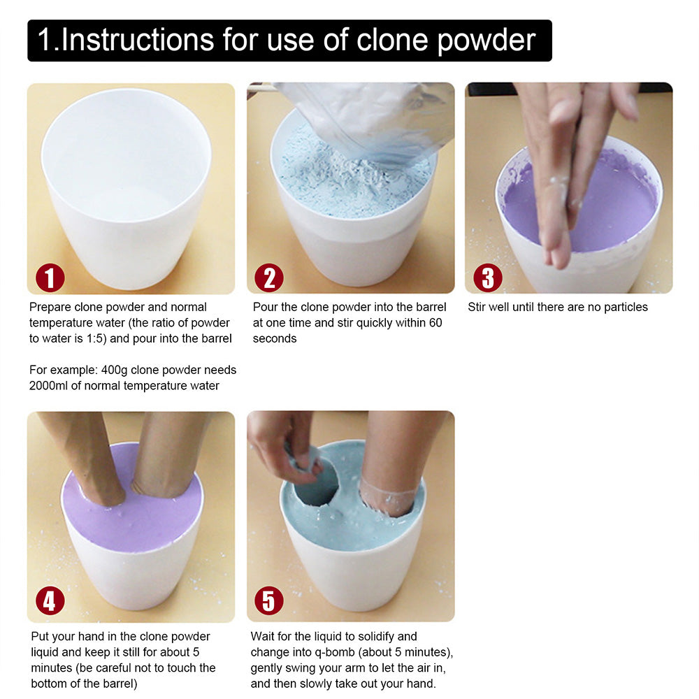 {{ 3D KEEPSAKE HANDS DIY CASTING KIT ART 1400G White Clone Model Powder for Adults }} - Buy Car Parts Online at {{ Kaka Auto Parts }}.