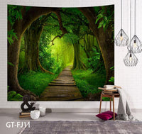 {{ 3D Forest Tree Tapestry Wall Hanging Bedspread Throw Blanket Mat Home DecorCloth }} - Buy Car Parts Online at {{ Kaka Auto Parts }}.