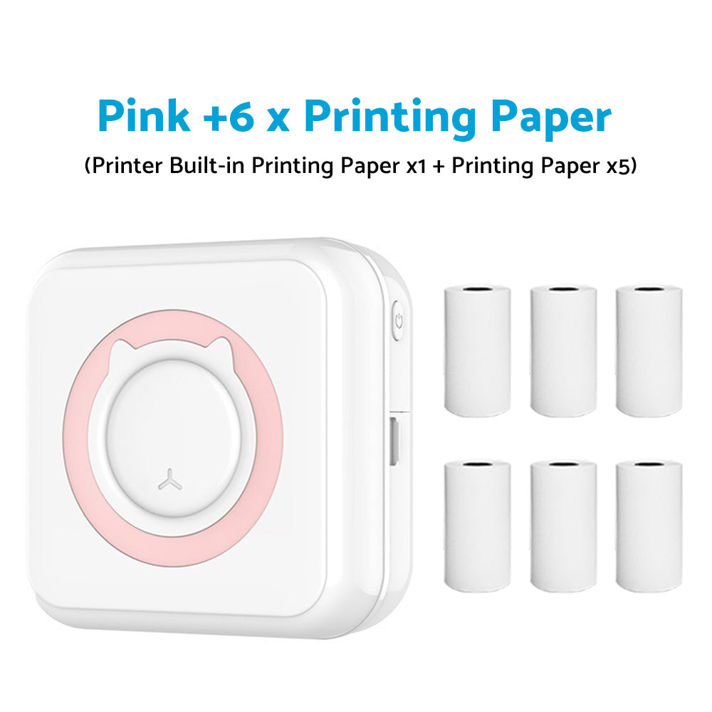 Mini Pocket Thermal Printer Suitable For Wireless Bluetooth Photo Paper Inkless Printing
