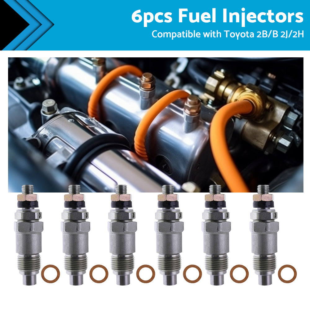 {{ 6PCS Fuel Injectors 093500-1810 23600-48011 Suitable For Toyota 2B B 2J 2H }} - Buy Car Parts Online at {{ Kaka Auto Parts }}.
