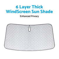 6 Layer UV Protection WindScreen Sun Shade Suitable For MG ZS / ZST 2021-2024