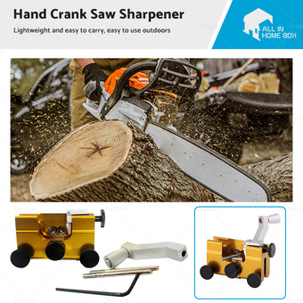 compare product Portable Chainsaw Sharpener Jig Manual Chainsaw Sharpening with Sharpening Heads
